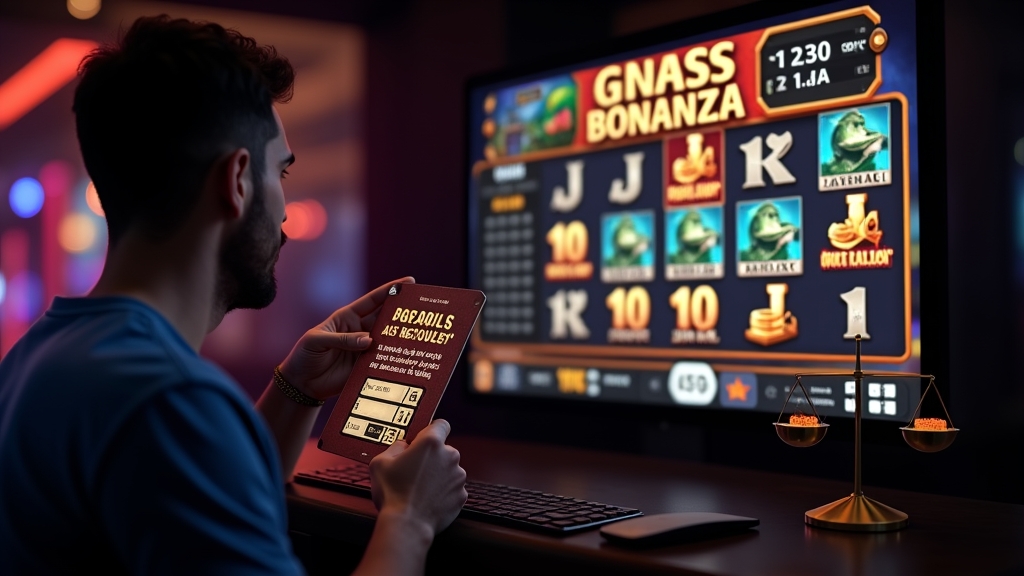 Player comparing a sign-up bonus voucher with a Big Bass Bonanza demo preview